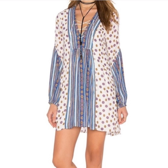 Free People Rain Shine Printed Swing Dress - Picture 13 of 13